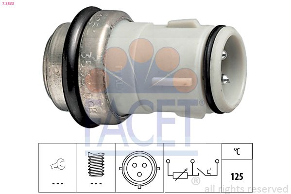 FACET 7.3533 Sensor, coolant temperature