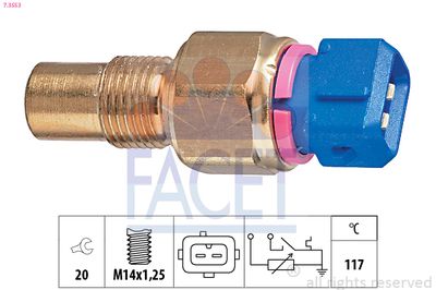 Sensor, coolant temperature FACET 7.3553