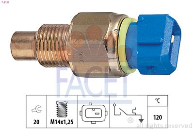 Temperature Switch, coolant warning lamp FACET 7.4131