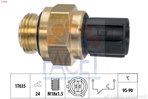 FACET 7.5196 Temperature Switch, radiator fan