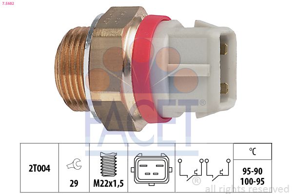 FACET 7.5682 Temperature Switch, radiator fan