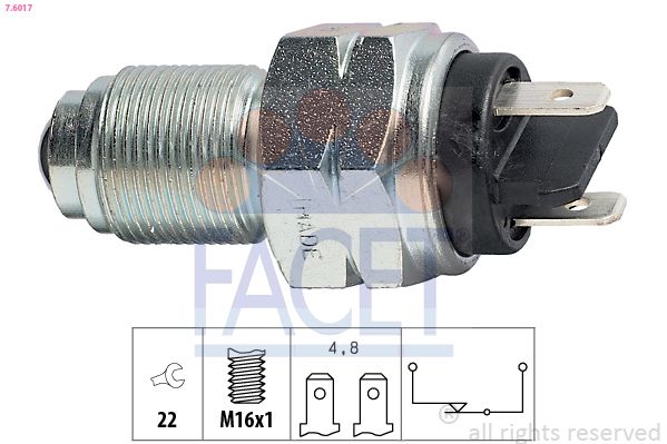 FACET 7.6017 Switch, reverse light
