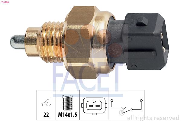 FACET 7.6108 Switch, reverse light