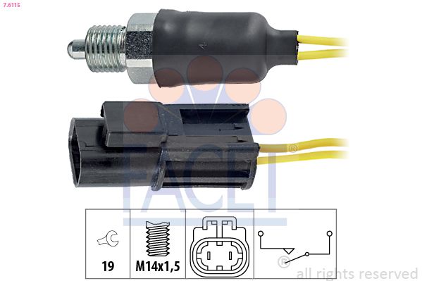 FACET 7.6115 Switch, reverse light