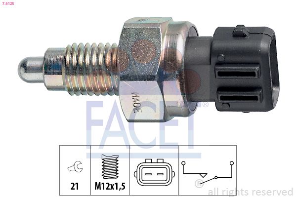 FACET 7.6125 Switch, reverse light
