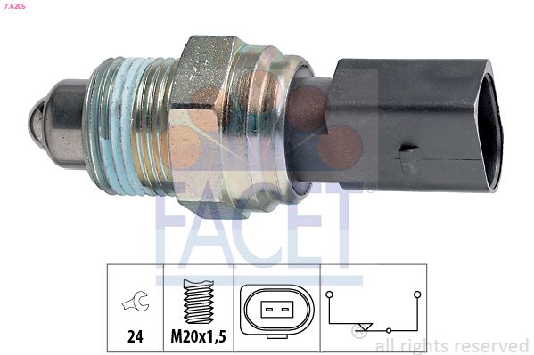 FACET 7.6205 Switch, reverse light