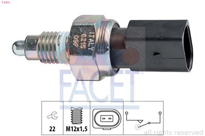 Switch, reverse light FACET 7.6215