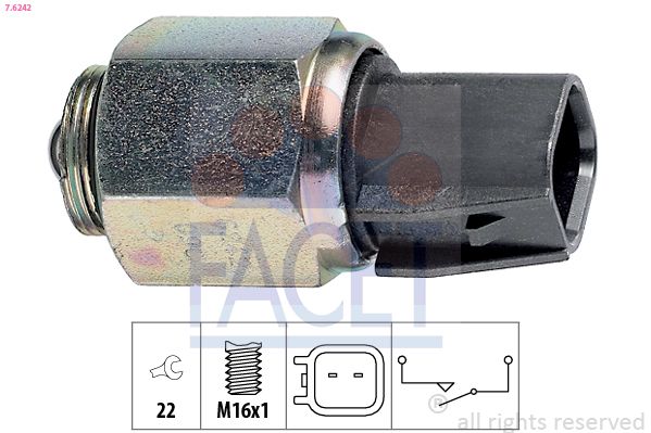 FACET 7.6242 Switch, reverse light