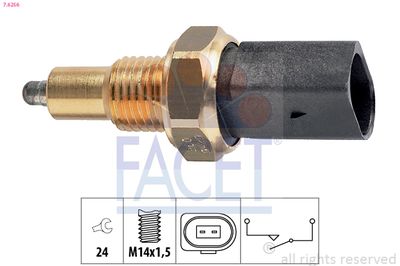 Switch, reverse light FACET 7.6256