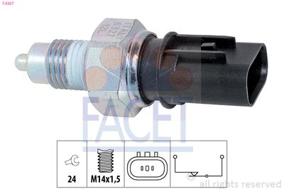Switch, reverse light FACET 7.6327