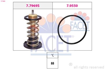 Thermostat, coolant FACET 7.7969