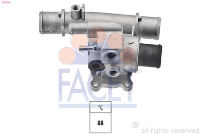 Thermostat, coolant FACET 7.8116