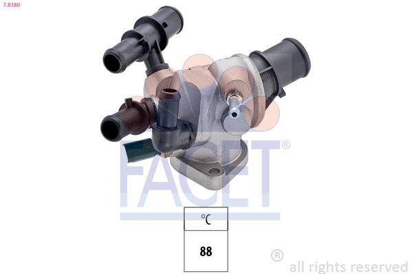 FACET 7.8180 Thermostat, coolant
