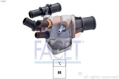 Thermostat, coolant FACET 7.8571