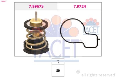 Thermostat, coolant FACET 7.8967