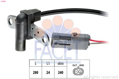Sensor, crankshaft pulse FACET 9.0023