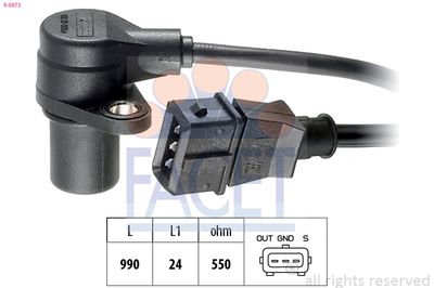 Sensor, crankshaft pulse FACET 9.0073