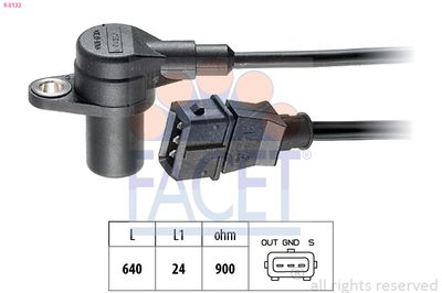Sensor, crankshaft pulse FACET 9.0132