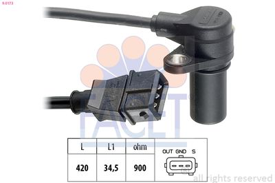 Sensor, crankshaft pulse FACET 9.0173