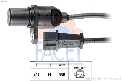 Sensor, crankshaft pulse FACET 9.0279