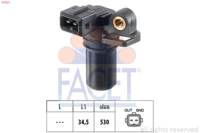 Sensor, crankshaft pulse FACET 9.0323