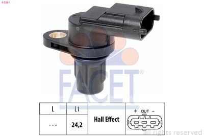 Sensor, engine speed FACET 9.0361