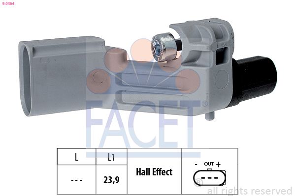 FACET 9.0464 Sensor, crankshaft pulse
