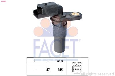 Sensor, crankshaft pulse FACET 9.0536