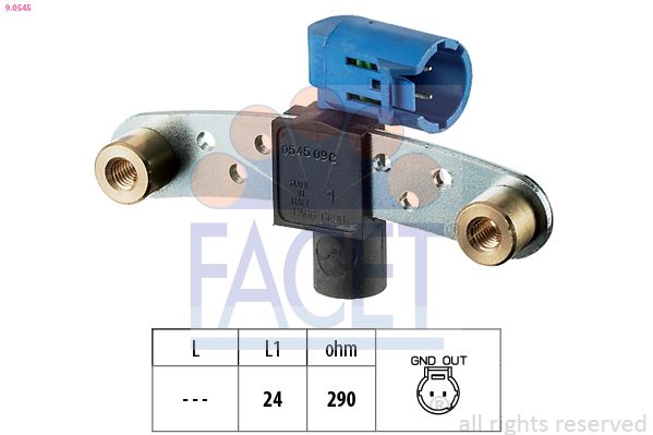 FACET 9.0545 Sensor, crankshaft pulse