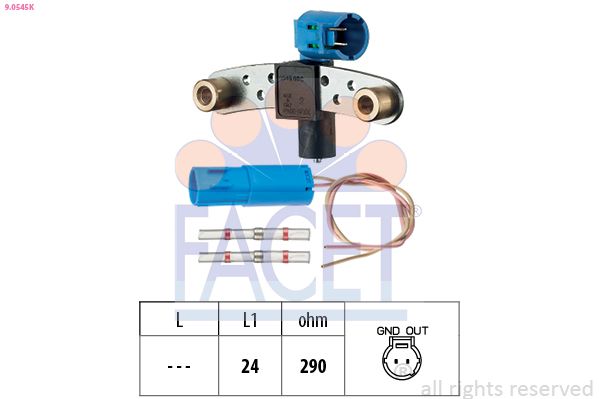 FACET 9.0545K Sensor, crankshaft pulse
