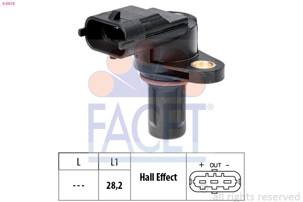 FACET 9.0619 Sensor, engine speed