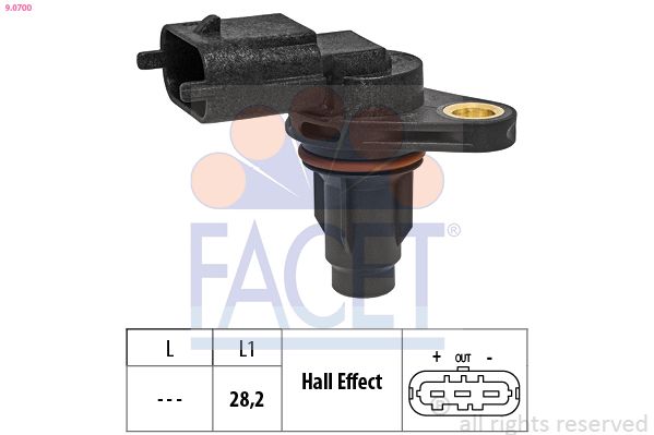 FACET 9.0700 Sensor, camshaft position