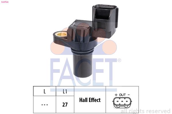 FACET 9.0754 RPM Sensor, automatic transmission