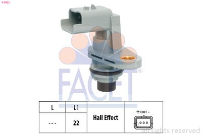 Sensor, engine speed FACET 9.0822