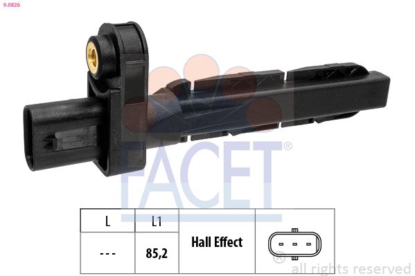 FACET 9.0826 Sensor, crankshaft pulse