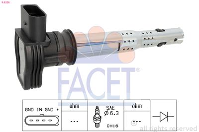 Ignition Coil FACET 9.6326