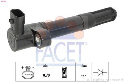 Ignition Coil FACET 9.6342