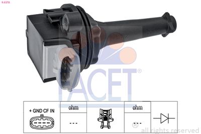 Ignition Coil FACET 9.6378