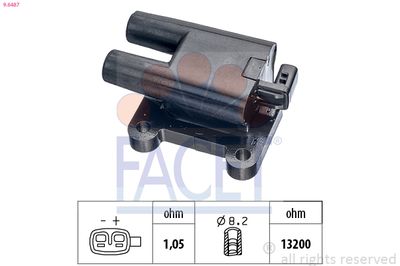 Ignition Coil FACET 9.6487