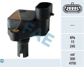 Sensor, intake manifold pressure FAE 15064