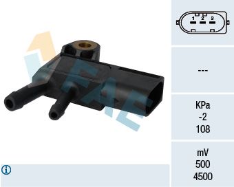 FAE 16100 Sensor, exhaust pressure