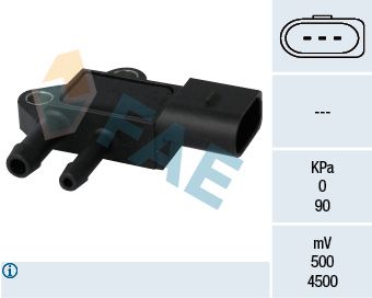 FAE 16101 Sensor, exhaust pressure