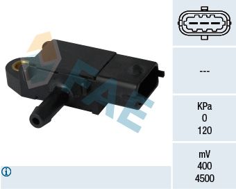 FAE 16108 Sensor, exhaust pressure