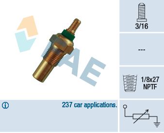 FAE 32010 Sensor, coolant temperature