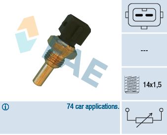 FAE 32560 Sensor, coolant temperature