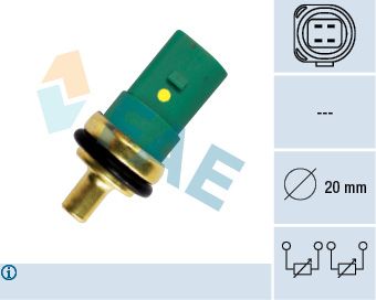 Sensor, coolant temperature FAE 33783