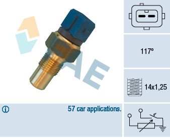 FAE 34440 Sensor, coolant temperature