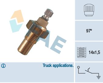 FAE 35030 Temperature Switch, coolant warning lamp