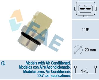 Temperature Switch, coolant warning lamp FAE 35310