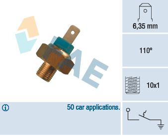 Temperature Switch, coolant warning lamp FAE 35340